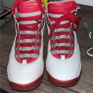 Jordan 10 red steel size 5Y/6.5W